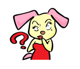 dog girl sticker #2608208