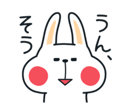 Pleasantly and lovelily rabbit sticker #2609452