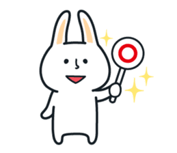Pleasantly and lovelily rabbit sticker #2609455