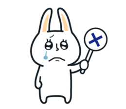 Pleasantly and lovelily rabbit sticker #2609456