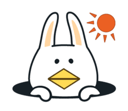 Pleasantly and lovelily rabbit sticker #2609463