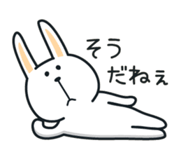 Pleasantly and lovelily rabbit sticker #2609469