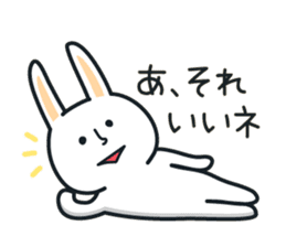 Pleasantly and lovelily rabbit sticker #2609470