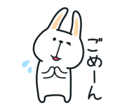 Pleasantly and lovelily rabbit sticker #2609474