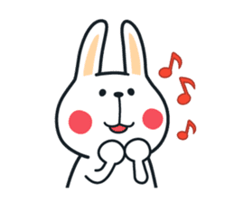 Pleasantly and lovelily rabbit sticker #2609481