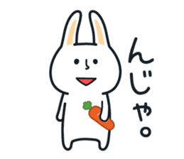 Pleasantly and lovelily rabbit sticker #2609484