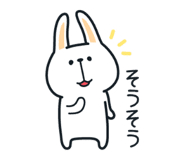 Pleasantly and lovelily rabbit sticker #2609485