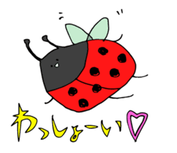 Ladybug and Insects. sticker #2609569