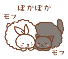 W-rabbit and B-cat 's best friend sticker #2610764