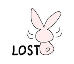 If you stray in the crowd (rabbit) sticker #2610936