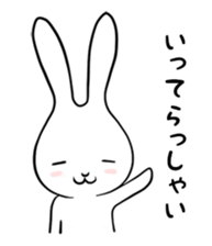 cute white rabbit sticker #2610972