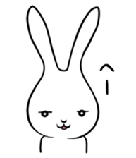 cute white rabbit sticker #2610976