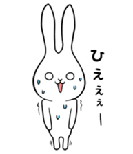 cute white rabbit sticker #2610978