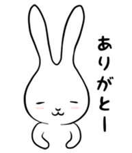 cute white rabbit sticker #2610981