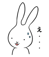 cute white rabbit sticker #2610983