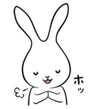cute white rabbit sticker #2610994