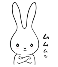 cute white rabbit sticker #2610997