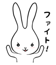 cute white rabbit sticker #2610999