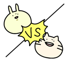 Day-to-day of rabbit and cat sticker #2611484
