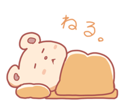 Cat and Bear schoolgirl sticker #2612455