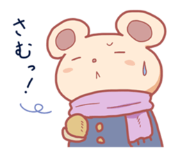 Cat and Bear schoolgirl sticker #2612465