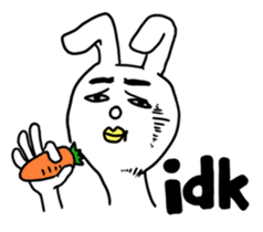 HITO-USAGI(English ver.) sticker #2613209