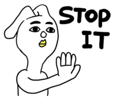 HITO-USAGI(English ver.) sticker #2613220