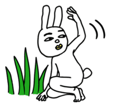 HITO-USAGI(English ver.) sticker #2613225