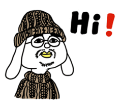 HITO-USAGI(English ver.) sticker #2613240