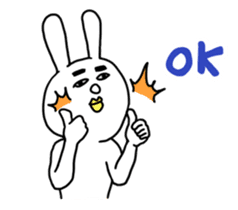 HITO-USAGI(English ver.) sticker #2613243