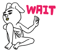 HITO-USAGI(English ver.) sticker #2613246