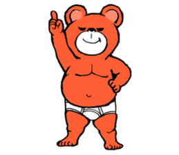 Briefs bear 1 sticker #2614169
