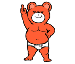 Briefs bear 1 sticker #2614169