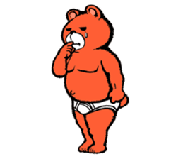 Briefs bear 1 sticker #2614170