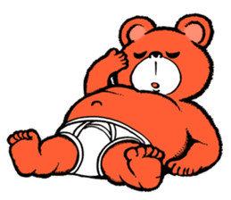 Briefs bear 1 sticker #2614199