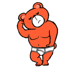 Briefs bear 1 sticker #2614207