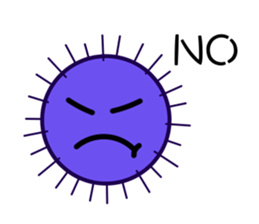 Purple sea urchin sticker #2614224