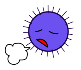 Purple sea urchin sticker #2614231