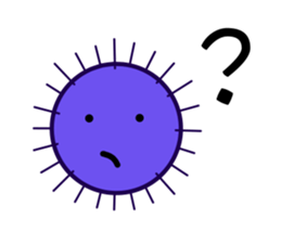 Purple sea urchin sticker #2614232