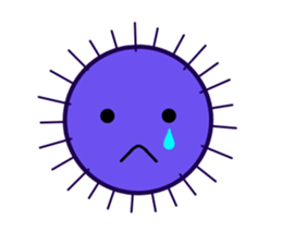 Purple sea urchin sticker #2614237