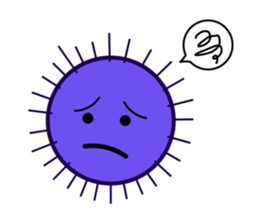 Purple sea urchin sticker #2614238