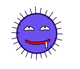 Purple sea urchin sticker #2614241
