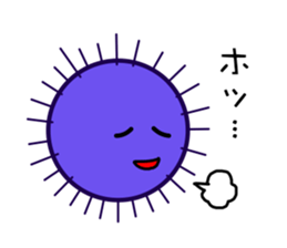 Purple sea urchin sticker #2614243