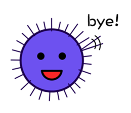Purple sea urchin sticker #2614248