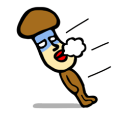 Mushroom human beings 2 sticker #2614414