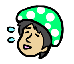 Mushroom human beings 2 sticker #2614415