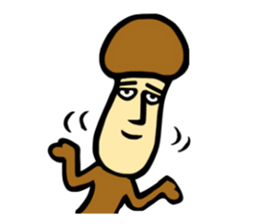 Mushroom human beings 2 sticker #2614420