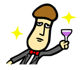 Mushroom human beings 2 sticker #2614422