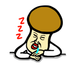 Mushroom human beings 2 sticker #2614428