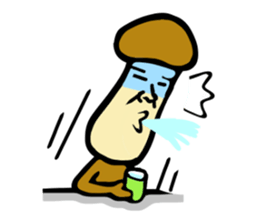 Mushroom human beings 2 sticker #2614438